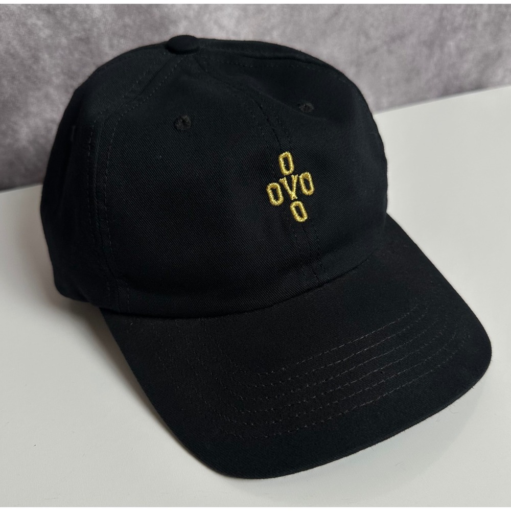 October's Very Own OVO Embroidered Logo Strapback Baseball Hat Black One Size